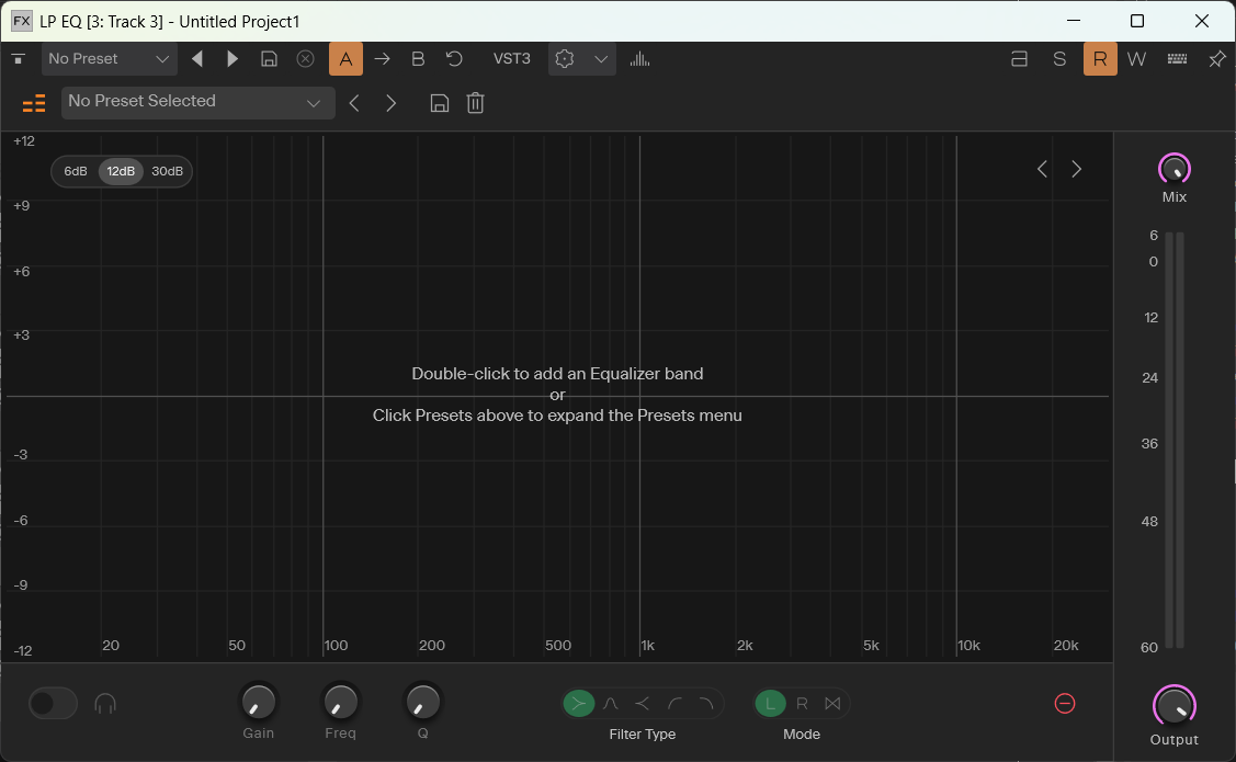 LPEQ Linear-Phase Equalizer Interface