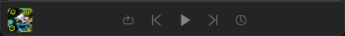 Media controls bottom player bar
