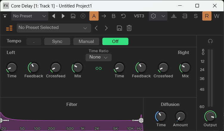 Core Delay UI Preview